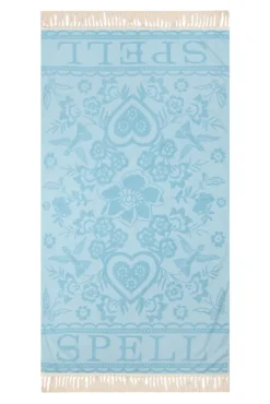 Women Spell AND THE GYPSY COLLECTIVE - LOVE NOTE TOWEL (SKY)