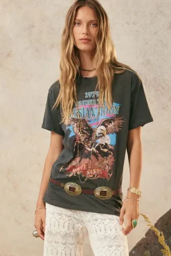 Spell AND THE GYPSY COLLECTIVE - ELYSIAN BIKER TEE (CHARCOAL)