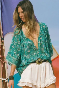 Spell AND THE GYPSY COLLECTIVE - ELYSIAN SHORT SLEEVE BLOUSE