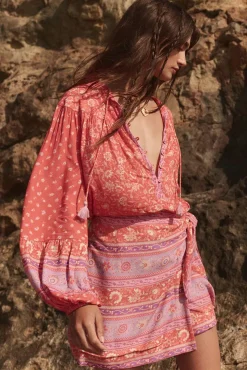 Women Spell AND THE GYPSY COLLECTIVE - SUNSHINE BANDIT BLOUSE (CAYENNE)