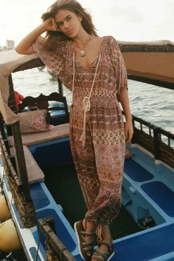 Women Spell AND THE GYPSY COLLECTIVE - LOVERS BEACH JUMPSUIT (MAUVE)