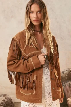 Spell AND THE GYPSY COLLECTIVE - FEARLESS HEART SUEDE FRINGE JACKET