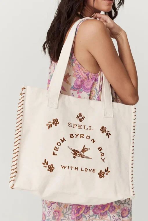 Women Spell AND THE GYPSY COLLECTIVE - HOLIDAY TOTE BAG (ROPE)