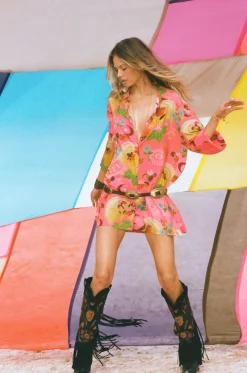 Spell AND THE GYPSY COLLECTIVE - LIBERTINE SHIRT DRESS (CAYENNE)