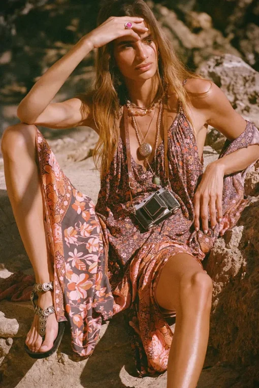 Spell AND THE GYPSY COLLECTIVE - LOVE JETTY STRAPPY MAXI DRESS (BALMY NIGHTS)