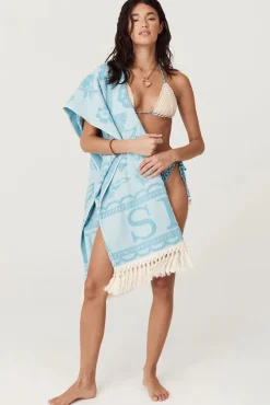 Women Spell AND THE GYPSY COLLECTIVE - LOVE NOTE TOWEL (SKY)