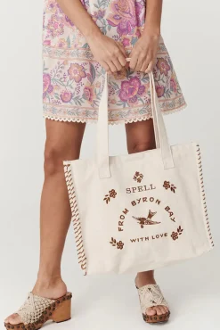 Women Spell AND THE GYPSY COLLECTIVE - HOLIDAY TOTE BAG (ROPE)