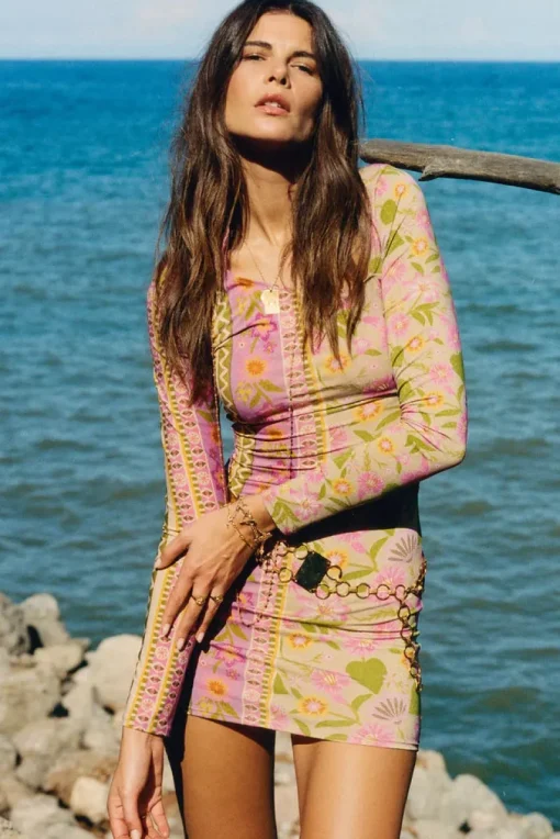 Spell AND THE GYPSY COLLECTIVE - GOLDIE SHIMMER MINI DRESS