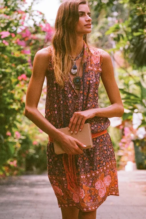 Spell AND THE GYPSY COLLECTIVE - LOVE JETTY SLEEVELESS TUNIC DRESS (BLAMY NIGHTS)