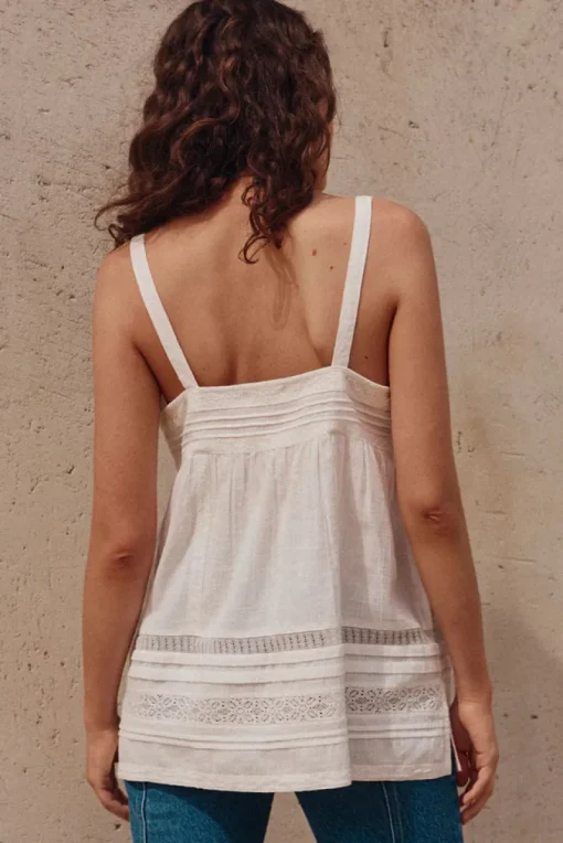 Spell AND THE GYPSY COLLECTIVE - STEVIE LACE CAMI (CAMELLIA)