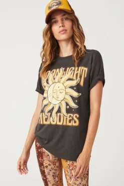 Spell AND THE GYPSY COLLECTIVE - MOONLIGHT BIKER TEE (CHARCOAL)