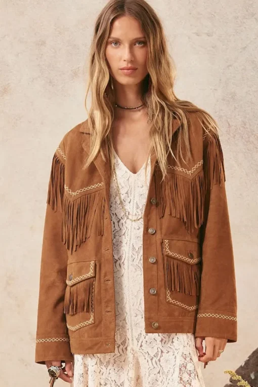 Spell AND THE GYPSY COLLECTIVE - FEARLESS HEART SUEDE FRINGE JACKET