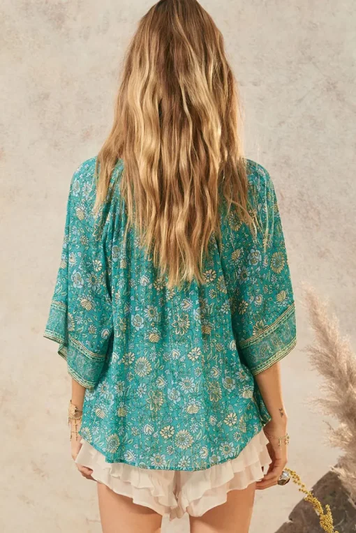 Spell AND THE GYPSY COLLECTIVE - ELYSIAN SHORT SLEEVE BLOUSE