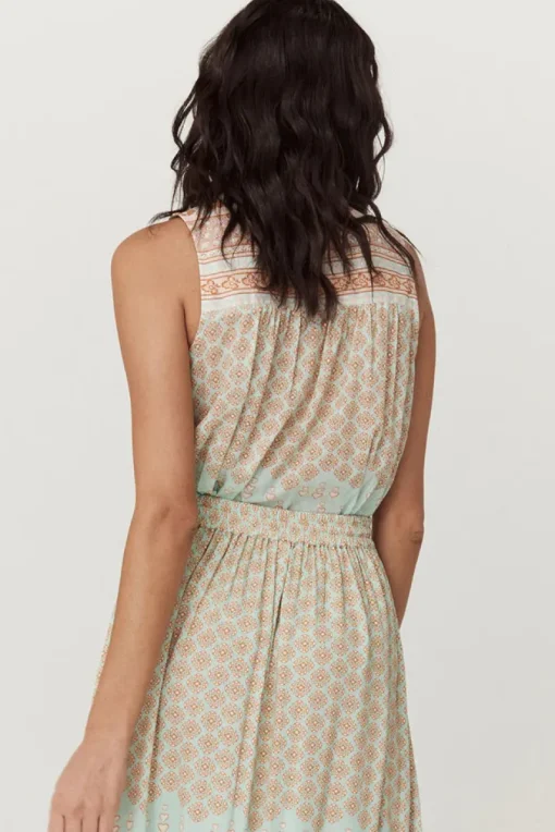 Women Spell AND THE GYPSY COLLECTIVE - SWEET NOTHINGS SLEEVELESS BLOUSE (PEPPERMINT)