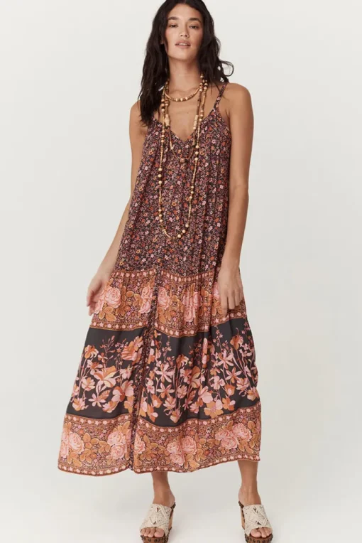 Spell AND THE GYPSY COLLECTIVE - LOVE JETTY STRAPPY MAXI DRESS (BALMY NIGHTS)