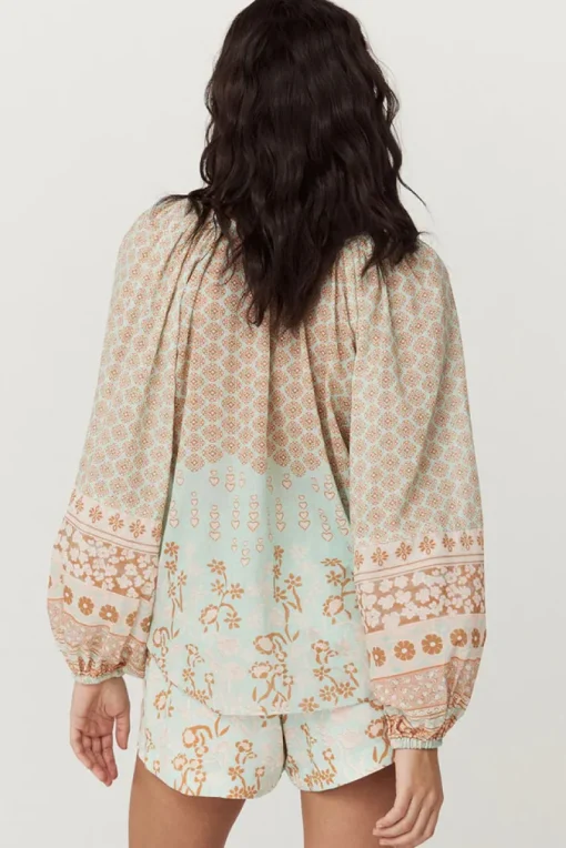 Women Spell AND THE GYPSY COLLECTIVE - SWEET NOTHINGS BLOUSE (PEPPERMINT)