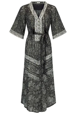 Spell AND THE GYSPY COLLECTIVE - LITTLE BIRD FLUTTER MAXI DRESS (MIDNIGHT)