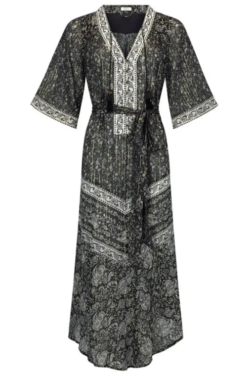 Spell AND THE GYSPY COLLECTIVE - LITTLE BIRD FLUTTER MAXI DRESS (MIDNIGHT)