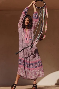 Spell AND THE GYSPY COLLECTIVE - LITTLE BIRD GOWN (BERRY)