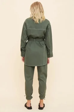 Suboo - Abbie Long Sleeve Panelled Jacket (Olive)