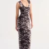 Suboo - ALEXIS COWL NECK MAXI DRESS (ANIMAL)