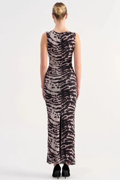 Suboo - ALEXIS COWL NECK MAXI DRESS (ANIMAL)