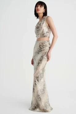 Suboo - AQUARIUS COWL CROP TOP (SNAKE)