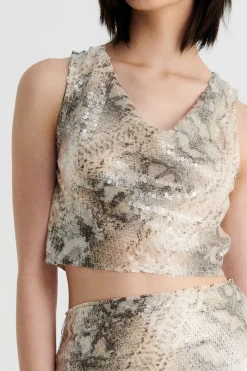 Suboo - AQUARIUS COWL CROP TOP (SNAKE)