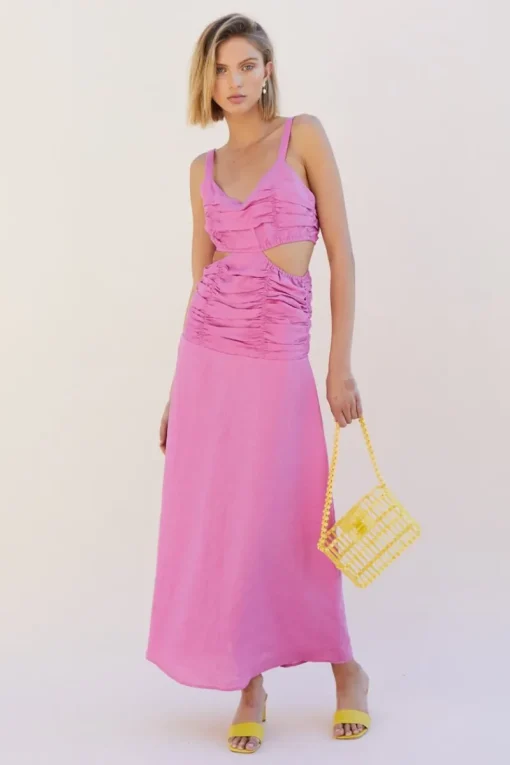 Suboo - Aster Cut Out Maxi Dress (Fushia)
