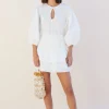Suboo - Aster Sleeved Mini Dress (White)