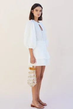 Suboo - Aster Sleeved Mini Dress (White)