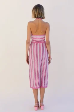 Suboo - Beck Halter Cut Out Dress (Fuschia)