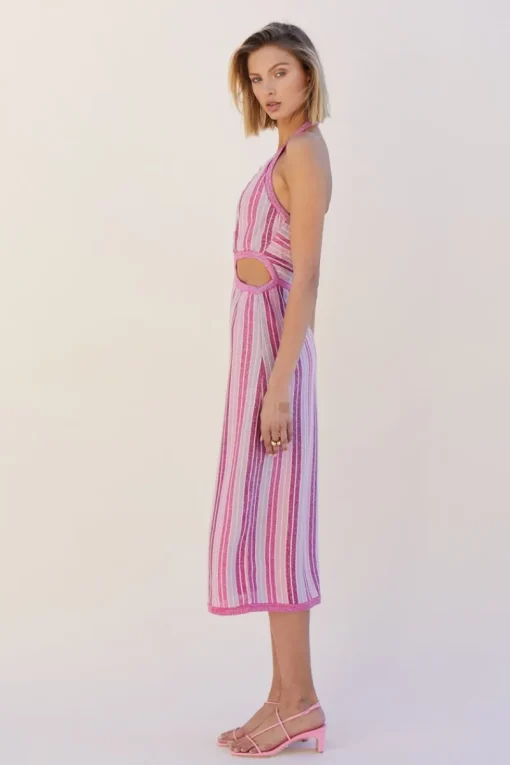Suboo - Beck Halter Cut Out Dress (Fuschia)