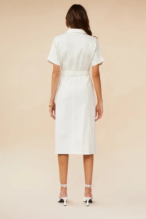 Women Suboo - Bernie Button Front Midi Dress (Ivory)