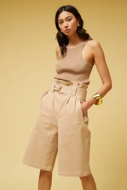 Suboo - Bernie Paper Bag Short (Beige)