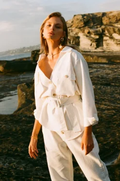 Suboo - Camryn Oversized Shirt Jacket (Ivory)