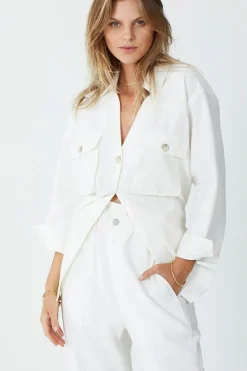 Suboo - Camryn Oversized Shirt Jacket (Ivory)