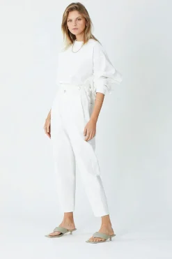 Suboo - Camryn Paper Bag Pant (Ivory
