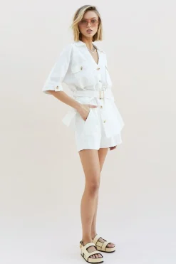 Women Suboo - Cecile Linen Short (White)