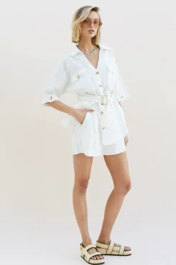 Women Suboo - Cecile Linen Short (White)