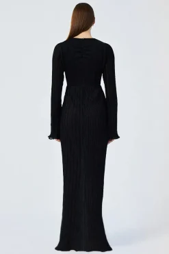 Suboo - CRYSTAL V NECK MAXI DRESS (BLACK)