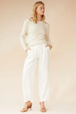 Suboo - Ella V Back Sweater (Oatmeal)