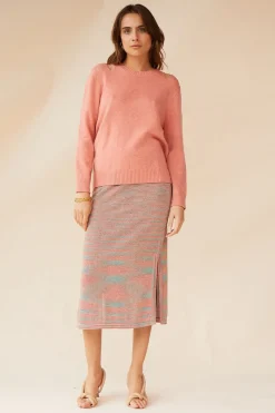Suboo - Ella V Back Sweater (Peach)
