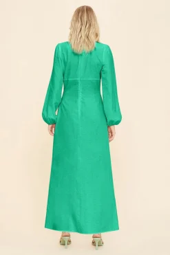 Suboo - Elodie Long Sleeve Keyhole Front Maxi Dress