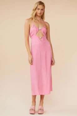 Suboo - Georgia Keyhole Rouched Slip (Pink)