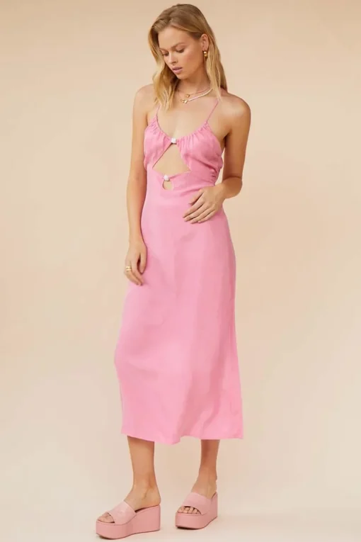 Suboo - Georgia Keyhole Rouched Slip (Pink)
