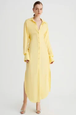 Suboo - HALLEY MAXI SHIRT DRESS (BUTTER)