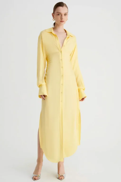 Suboo - HALLEY MAXI SHIRT DRESS (BUTTER)