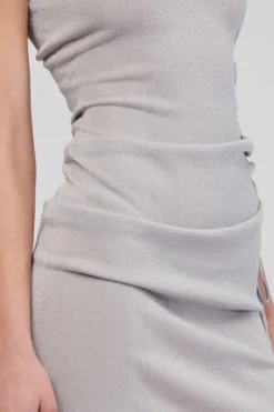 Suboo - IBIZA SCOOP NECK MINI DRESS (SILVER)