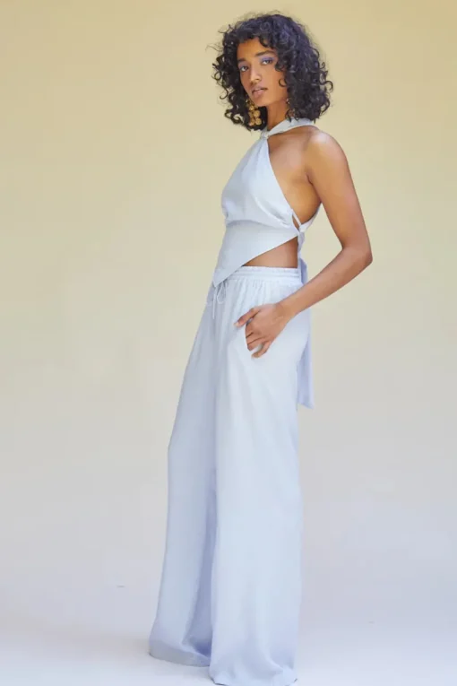Women Suboo - Kari Elastic Waist Pants (Pale Blue)